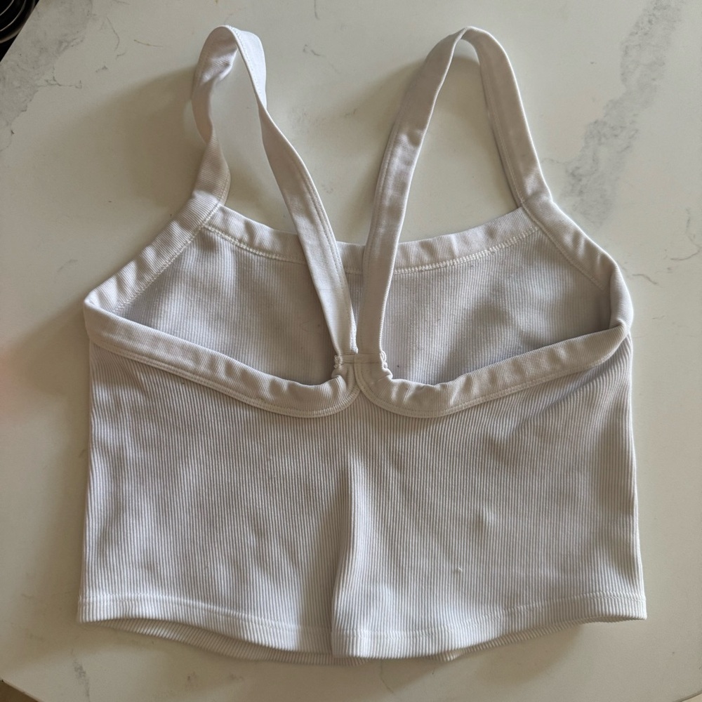 Set of 3 Free People Coral, White, and Lime Tank Tops - Picture 3 of 5